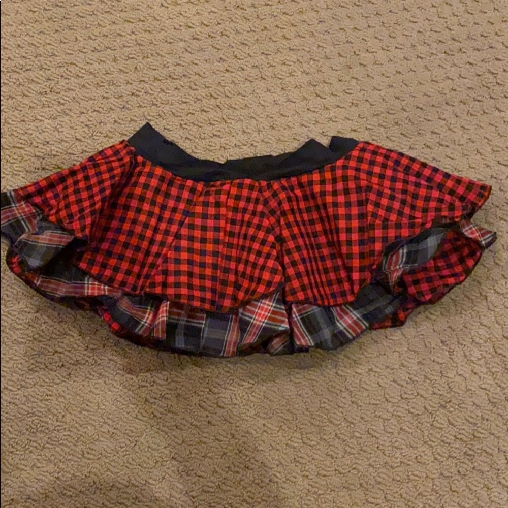 Body Wrappers Plaid Skirt